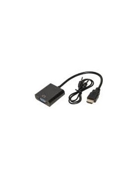 Convertitore HDMI tipo A a VGA femmina+audio